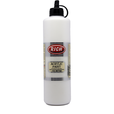 R-100a Ακρυλικό Χρώμα WHITE 700ml Rich